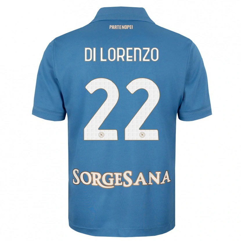 Danxen Heren Giovanni Di Lorenzo #22 Haze Blauw Wit Thuisshirt Thuistenue 2026/27 T-Shirt