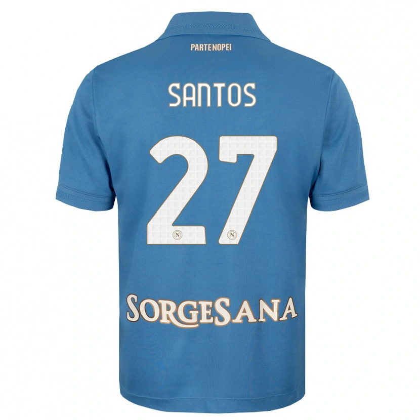 Danxen Heren Alisson Santos #27 Haze Blauw Wit Thuisshirt Thuistenue 2026/27 T-Shirt