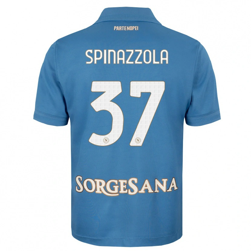 Danxen Heren Leonardo Spinazzola #37 Haze Blauw Wit Thuisshirt Thuistenue 2026/27 T-Shirt