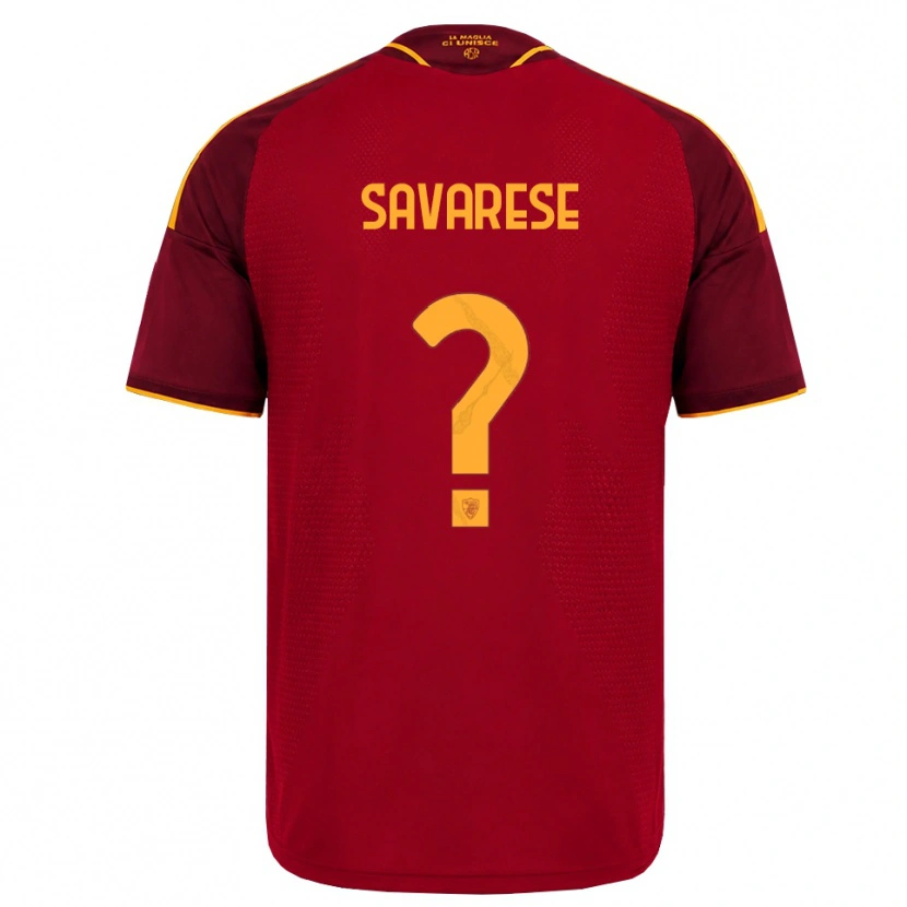 Danxen Heren Bruno Savarese #0 Rood Gouden Geel Thuisshirt Thuistenue 2026/27 T-Shirt