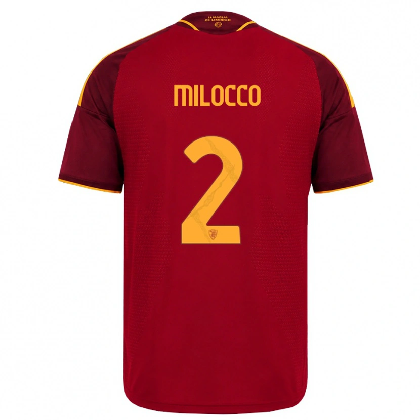 Danxen Heren Matias Milocco #2 Rood Gouden Geel Thuisshirt Thuistenue 2026/27 T-Shirt