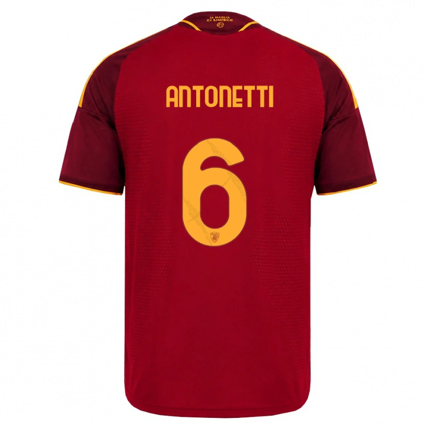 Danxen Heren Dinesh Antonetti #6 Rood Gouden Geel Thuisshirt Thuistenue 2026/27 T-Shirt
