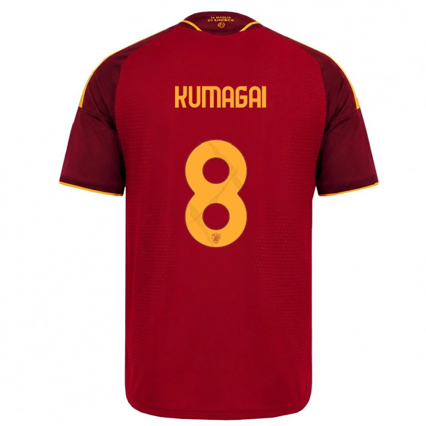 Danxen Heren Saki Kumagai #8 Rood Gouden Geel Thuisshirt Thuistenue 2026/27 T-Shirt