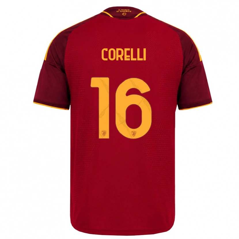 Danxen Heren Alice Corelli #16 Rood Gouden Geel Thuisshirt Thuistenue 2026/27 T-Shirt