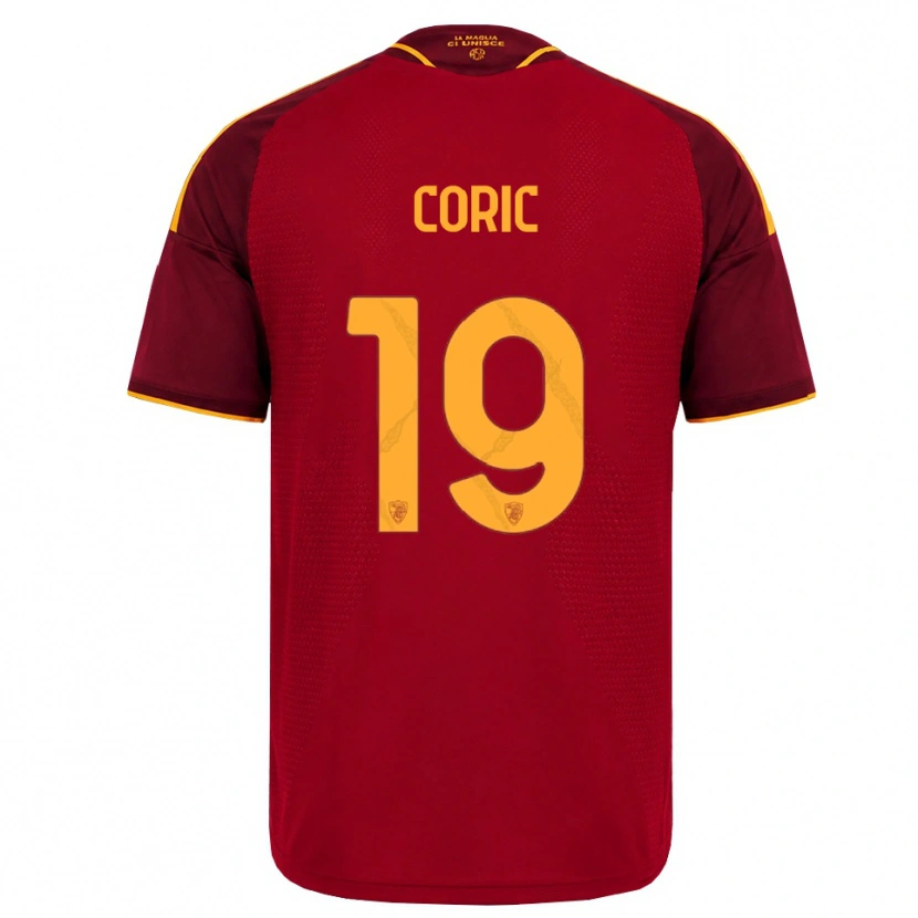 Danxen Heren Ante Coric #19 Rood Gouden Geel Thuisshirt Thuistenue 2026/27 T-Shirt