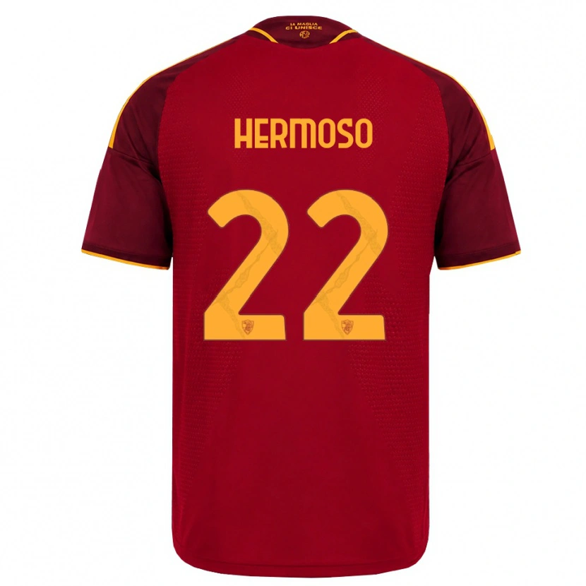 Danxen Heren Mario Hermoso #22 Rood Gouden Geel Thuisshirt Thuistenue 2026/27 T-Shirt