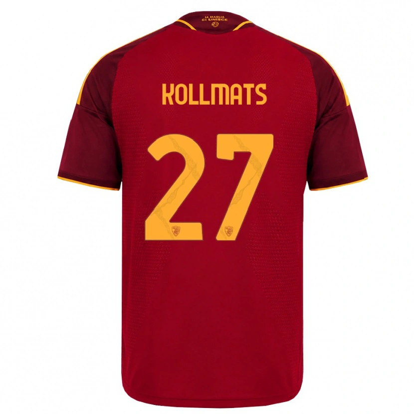 Danxen Heren Beata Kollmats #27 Rood Gouden Geel Thuisshirt Thuistenue 2026/27 T-Shirt