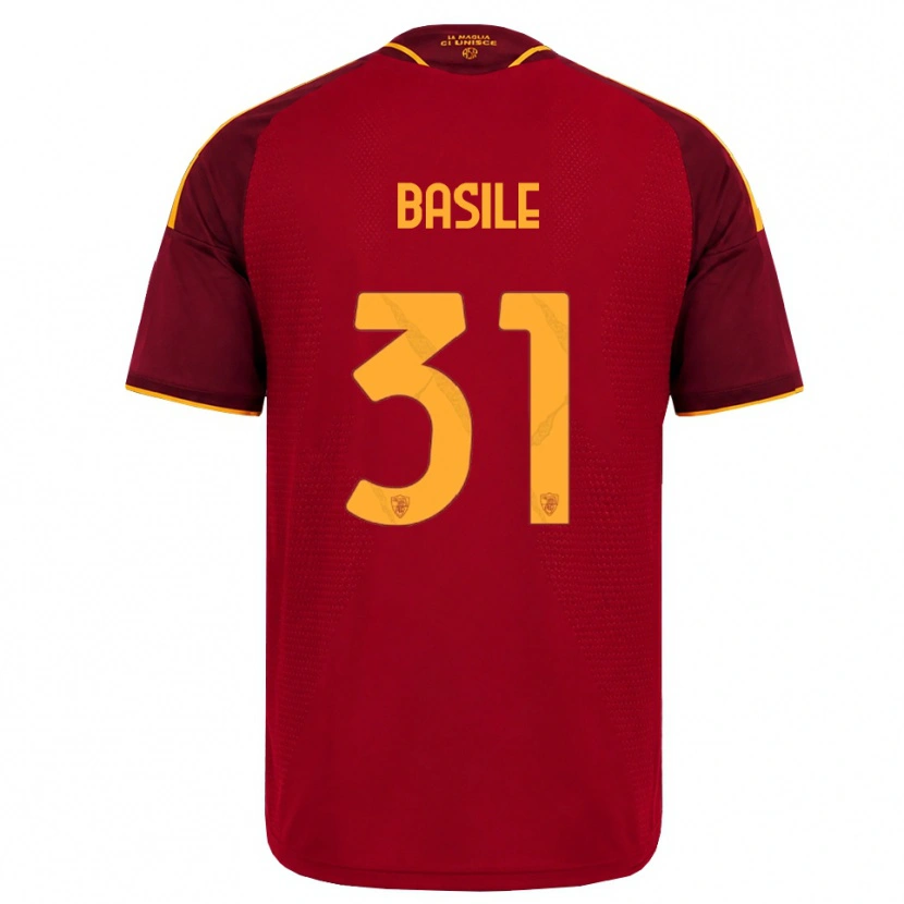 Danxen Heren Filippo Basile #31 Rood Gouden Geel Thuisshirt Thuistenue 2026/27 T-Shirt