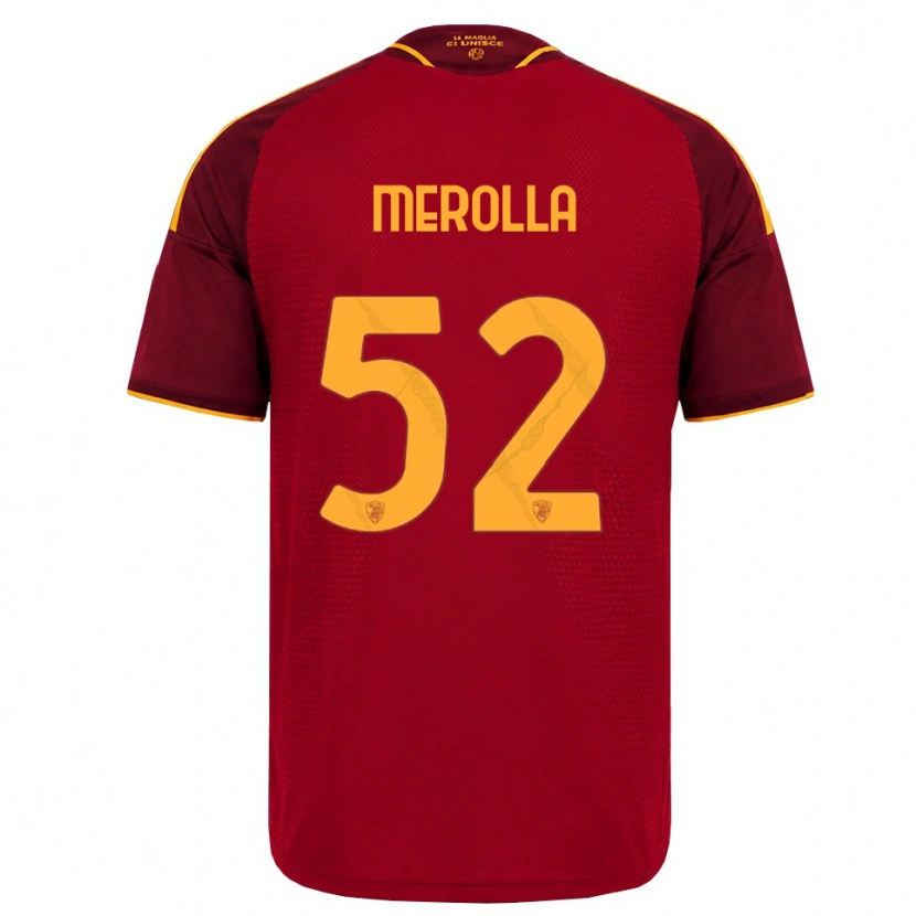 Danxen Heren Liliana Merolla #52 Rood Gouden Geel Thuisshirt Thuistenue 2026/27 T-Shirt
