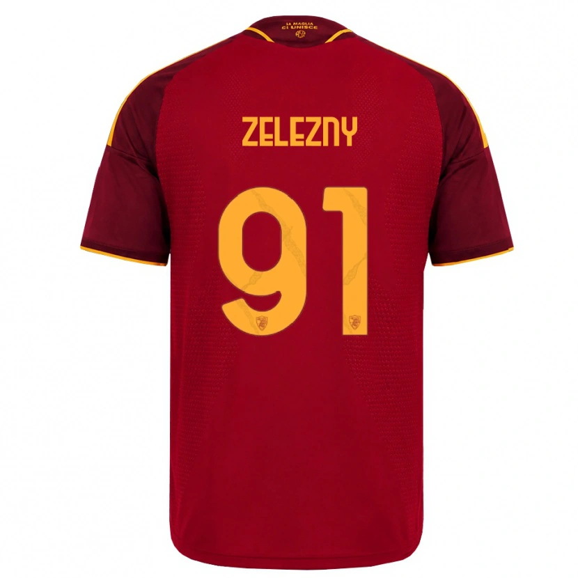 Danxen Heren Radoslaw Zelezny #91 Rood Gouden Geel Thuisshirt Thuistenue 2026/27 T-Shirt