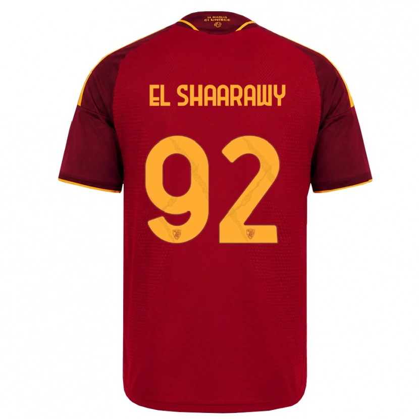 Danxen Heren Stephan El Shaarawy #92 Rood Gouden Geel Thuisshirt Thuistenue 2026/27 T-Shirt
