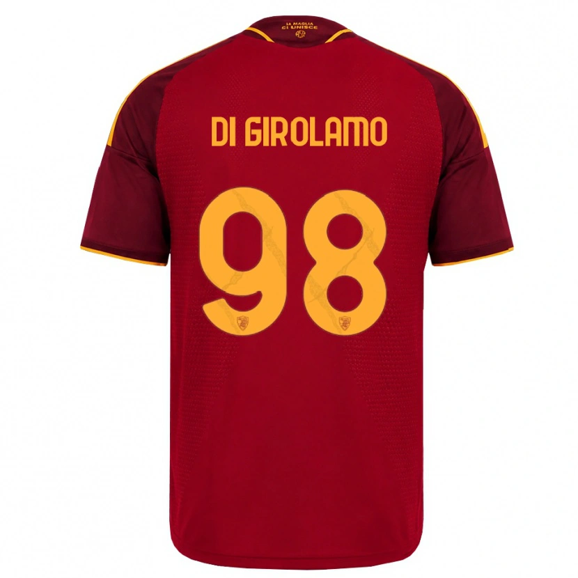 Danxen Heren Anita Di Girolamo #98 Rood Gouden Geel Thuisshirt Thuistenue 2026/27 T-Shirt