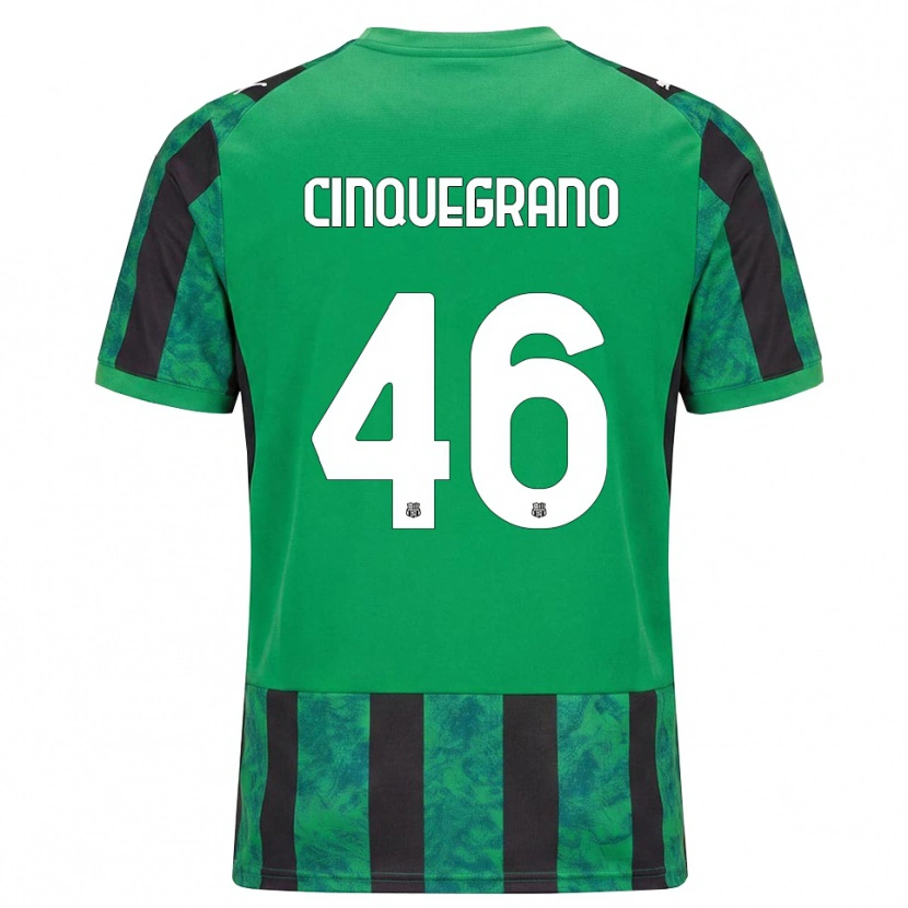 Danxen Heren Simone Cinquegrano #46 Groen Zwart Wit Thuisshirt Thuistenue 2026/27 T-Shirt