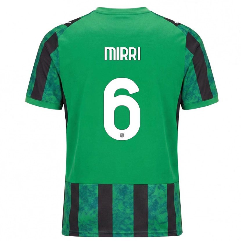 Danxen Heren Mattia Mirri #6 Groen Zwart Wit Thuisshirt Thuistenue 2026/27 T-Shirt