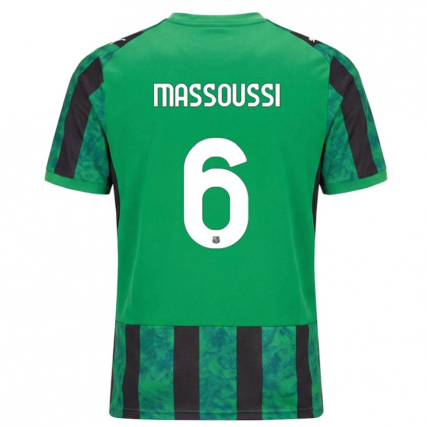 Danxen Heren Zaid Massoussi #6 Groen Zwart Wit Thuisshirt Thuistenue 2026/27 T-Shirt