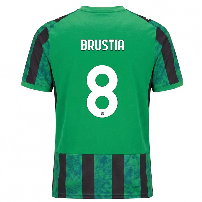 Danxen Heren Martina Brustia #8 Groen Zwart Wit Thuisshirt Thuistenue 2026/27 T-Shirt