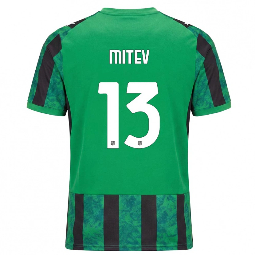 Danxen Heren Nikola Mitev #13 Groen Zwart Wit Thuisshirt Thuistenue 2026/27 T-Shirt
