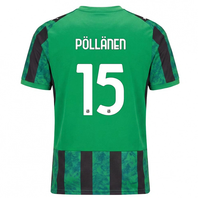 Danxen Heren Pharez Pöllänen #15 Groen Zwart Wit Thuisshirt Thuistenue 2026/27 T-Shirt