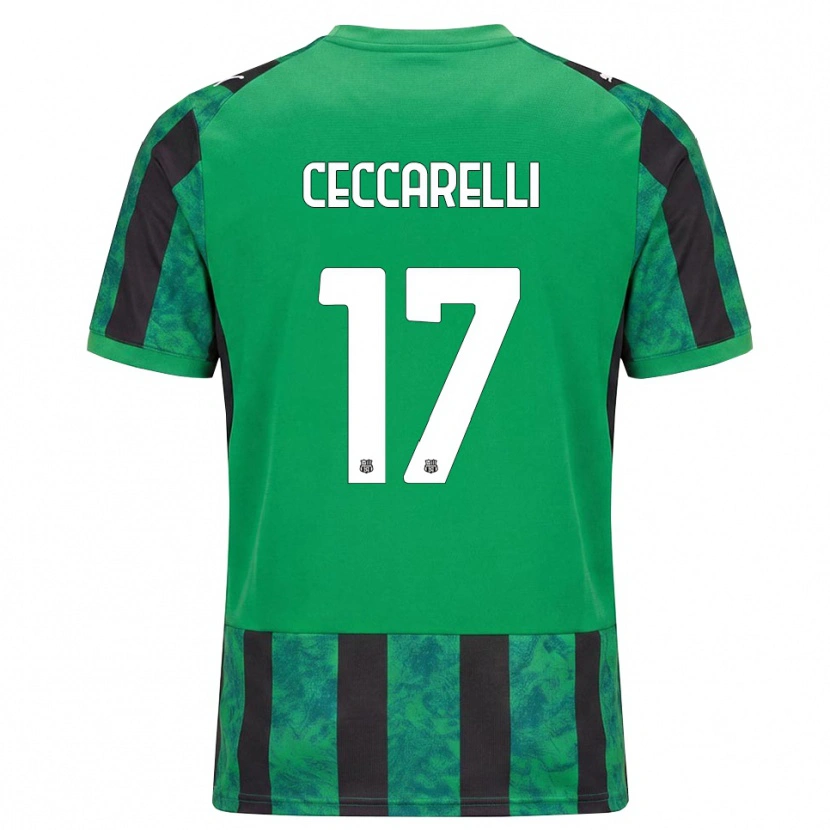 Danxen Heren Samuel Ceccarelli #17 Groen Zwart Wit Thuisshirt Thuistenue 2026/27 T-Shirt