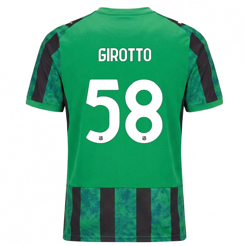 Danxen Heren Emma Girotto #58 Groen Zwart Wit Thuisshirt Thuistenue 2026/27 T-Shirt