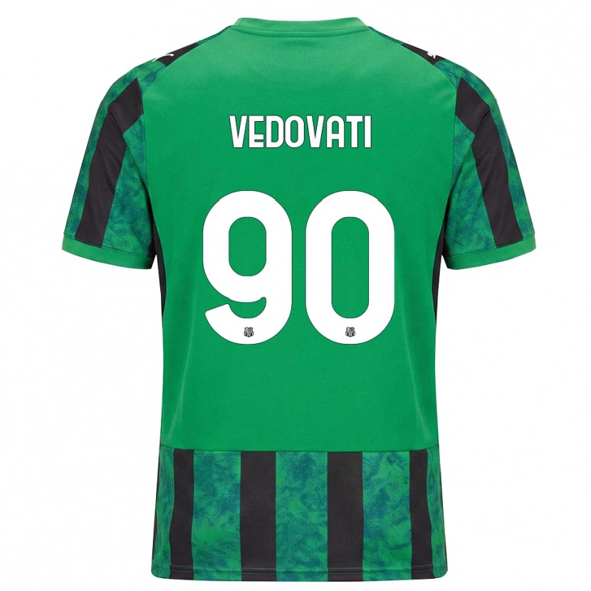 Danxen Heren Gabriele Vedovati #90 Groen Zwart Wit Thuisshirt Thuistenue 2026/27 T-Shirt