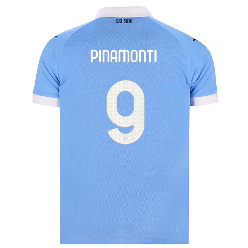 Danxen Heren Andrea Pinamonti #9 Hemelsblauw Zwart Wit Thuisshirt Thuistenue 2026/27 T-Shirt