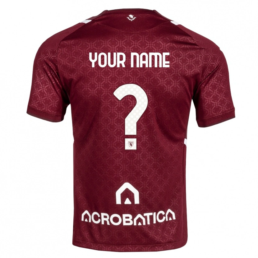 Danxen Heren Uw Naam #0 Bordeauxrood Wit Thuisshirt Thuistenue 2026/27 T-Shirt