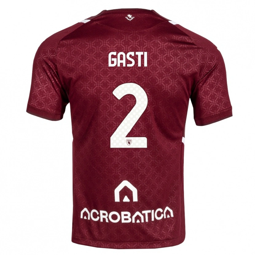 Danxen Heren Habtamu Gasti #2 Bordeauxrood Wit Thuisshirt Thuistenue 2026/27 T-Shirt