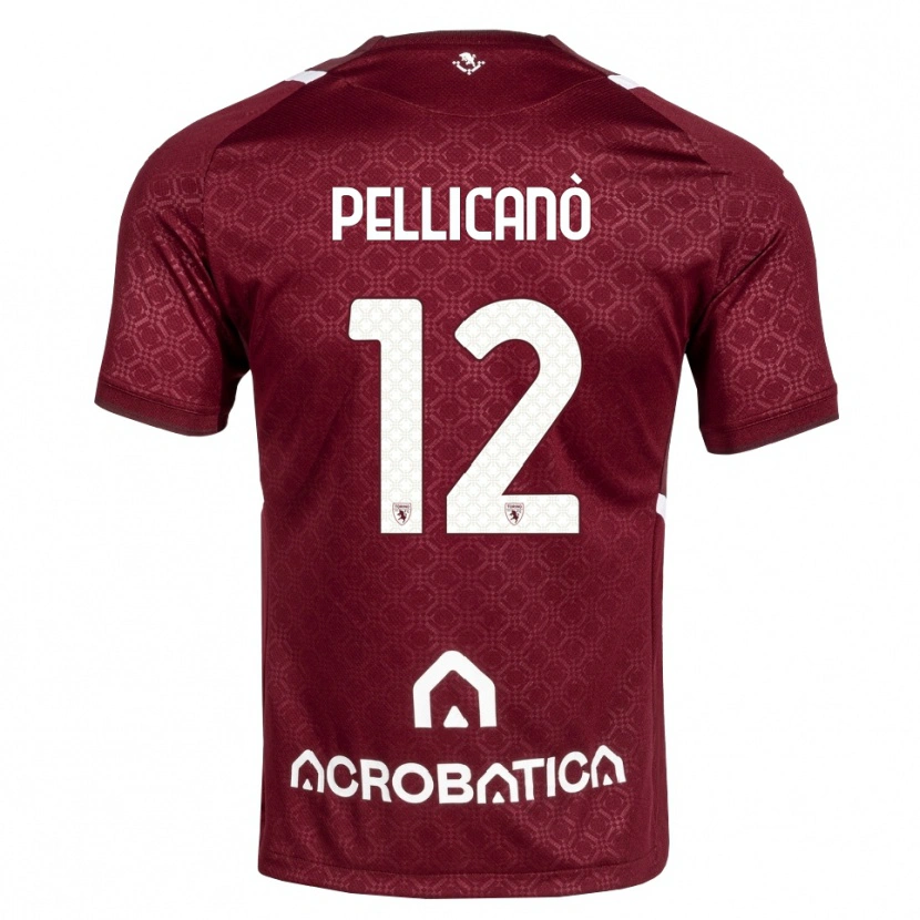 Danxen Heren Pasquale Pellicanò #12 Bordeauxrood Wit Thuisshirt Thuistenue 2026/27 T-Shirt