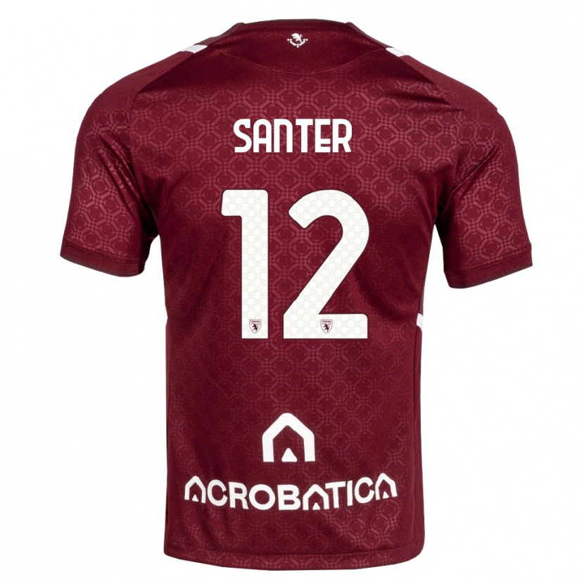 Danxen Heren Leonardo Santer #12 Bordeauxrood Wit Thuisshirt Thuistenue 2026/27 T-Shirt