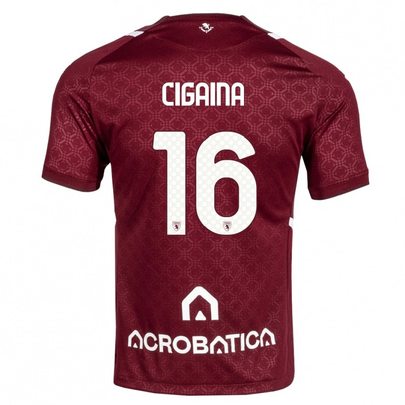 Danxen Heren Filippo Cigaina #16 Bordeauxrood Wit Thuisshirt Thuistenue 2026/27 T-Shirt