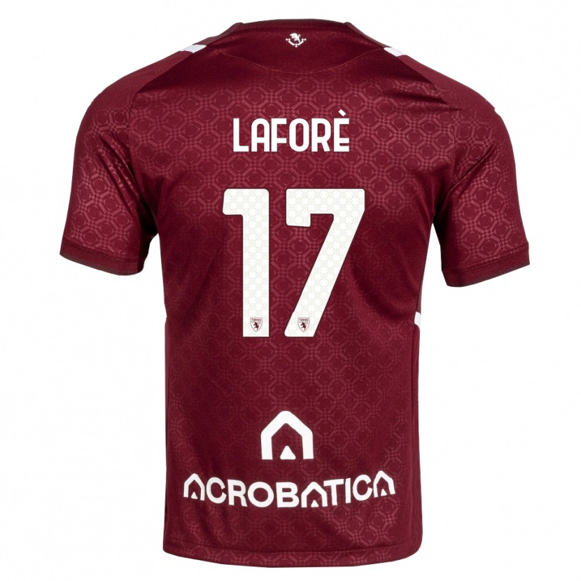 Danxen Heren Bladis Laforè #17 Bordeauxrood Wit Thuisshirt Thuistenue 2026/27 T-Shirt