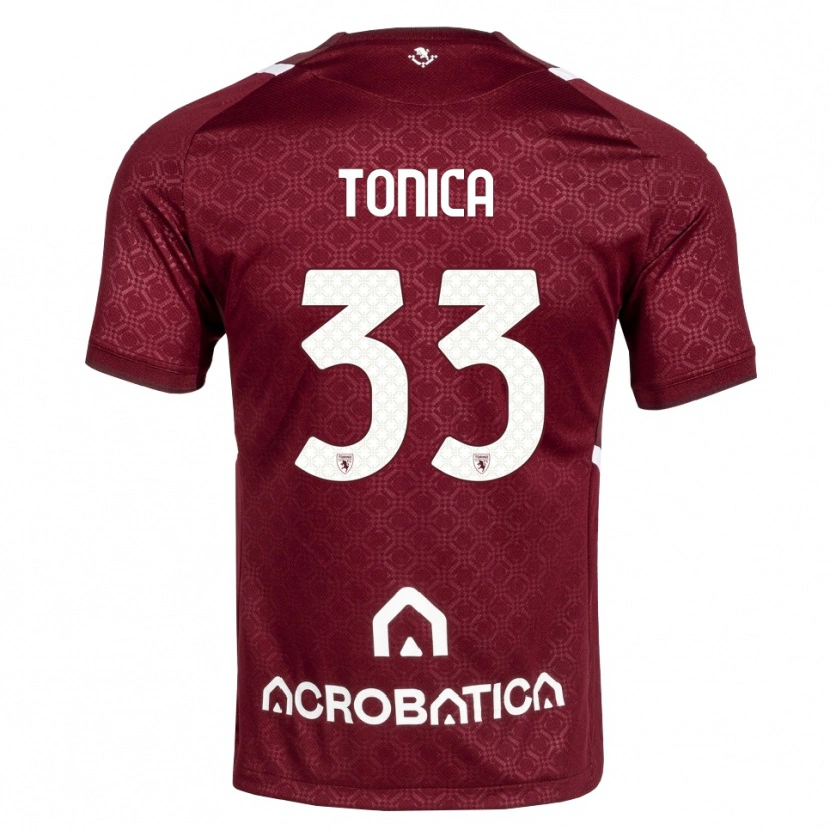 Danxen Heren Daniel Tonica #33 Bordeauxrood Wit Thuisshirt Thuistenue 2026/27 T-Shirt