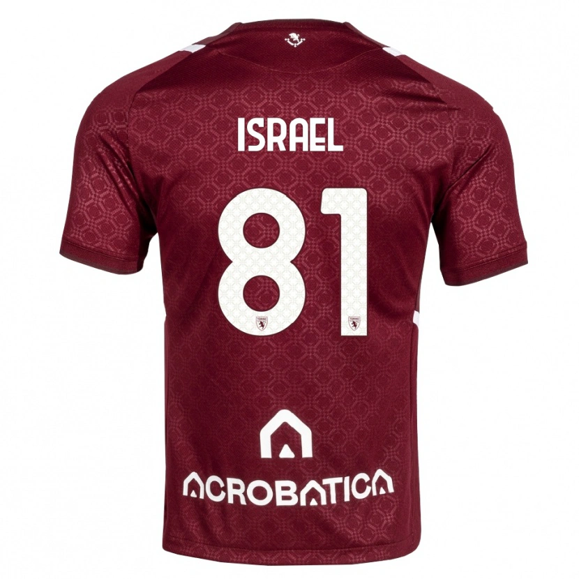 Danxen Heren Franco Israel #81 Bordeauxrood Wit Thuisshirt Thuistenue 2026/27 T-Shirt