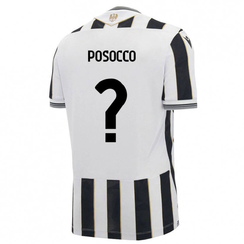 Danxen Heren Alessandro Posocco #0 Zwart Wit Roze Thuisshirt Thuistenue 2026/27 T-Shirt