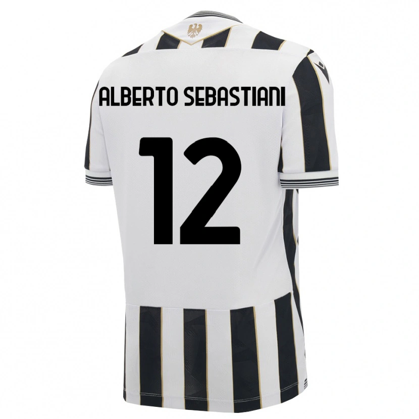 Danxen Heren José Alberto Sebastiani #12 Zwart Wit Roze Thuisshirt Thuistenue 2026/27 T-Shirt