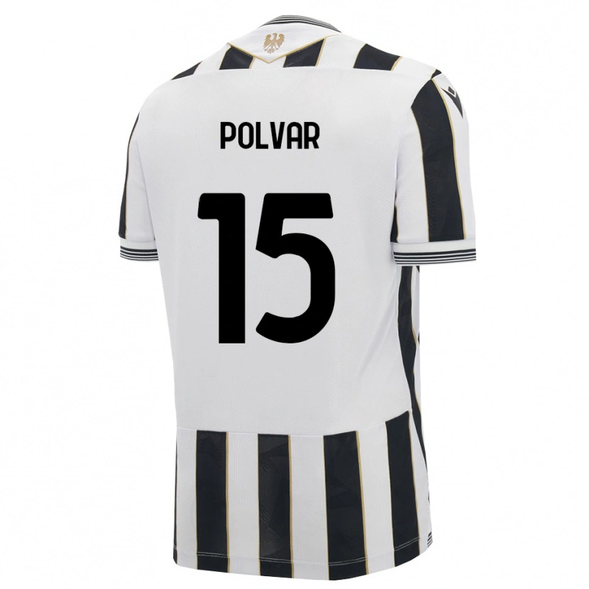 Danxen Heren Francesco Polvar #15 Zwart Wit Roze Thuisshirt Thuistenue 2026/27 T-Shirt