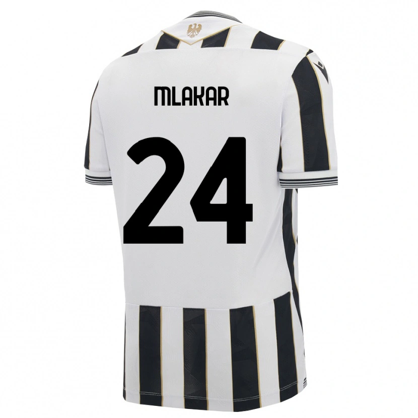 Danxen Heren Lorenzo Mlakar #24 Zwart Wit Roze Thuisshirt Thuistenue 2026/27 T-Shirt