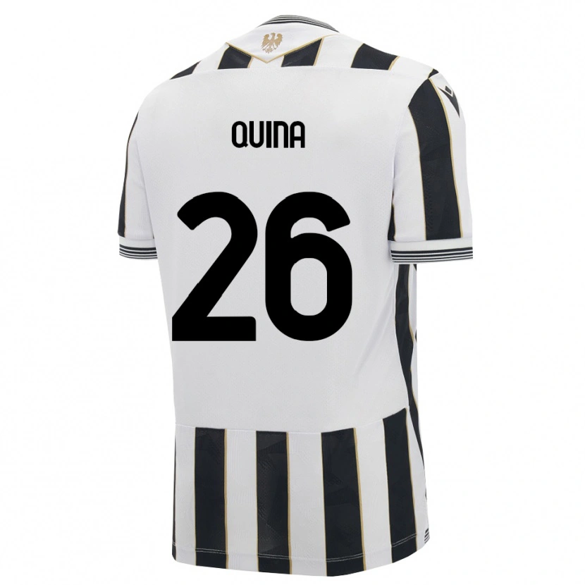 Danxen Heren Domingos Quina #26 Zwart Wit Roze Thuisshirt Thuistenue 2026/27 T-Shirt