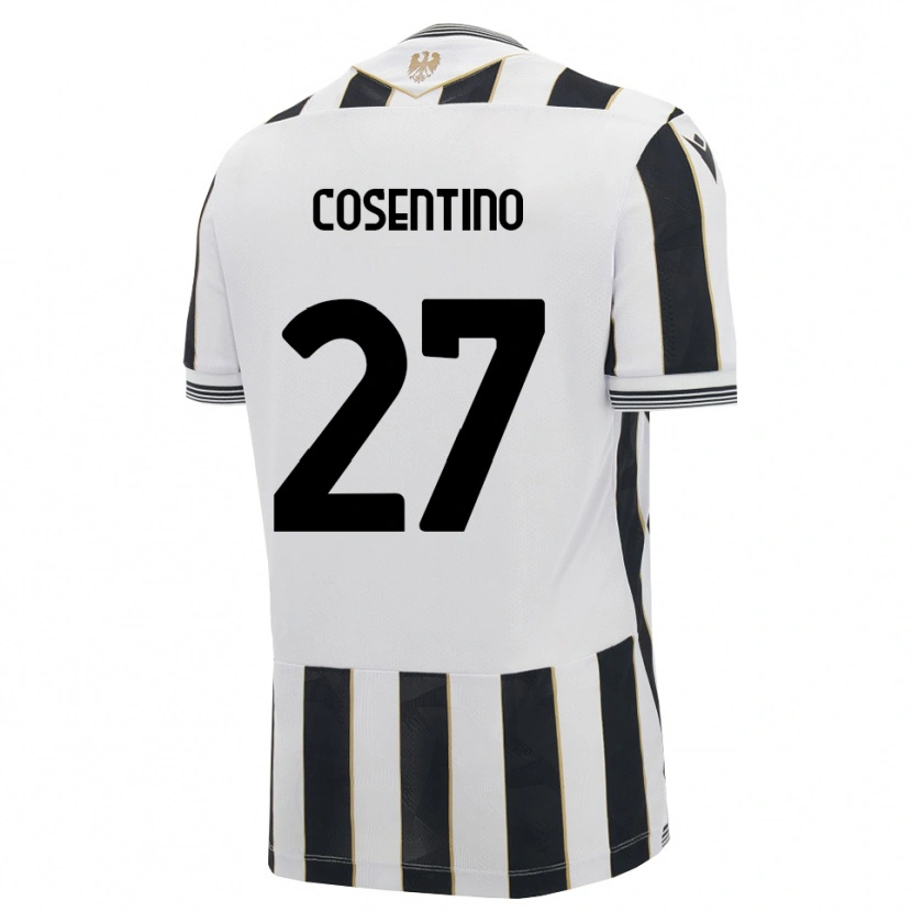 Danxen Heren Sergio Cosentino #27 Zwart Wit Roze Thuisshirt Thuistenue 2026/27 T-Shirt
