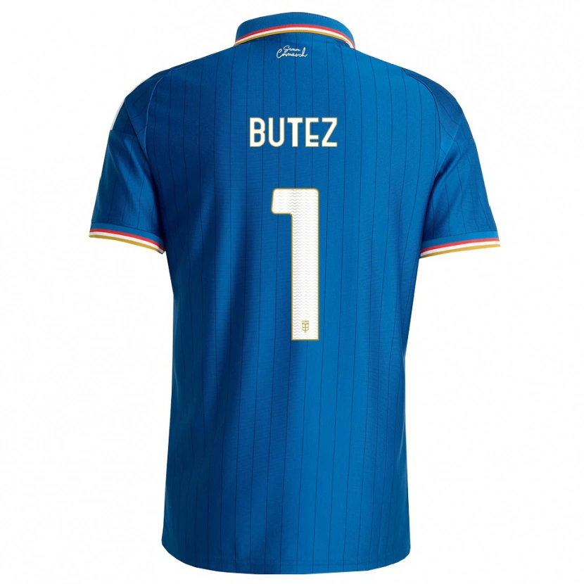 Danxen Heren Jean Butez #1 Blauw Wit Rood Thuisshirt Thuistenue 2026/27 T-Shirt