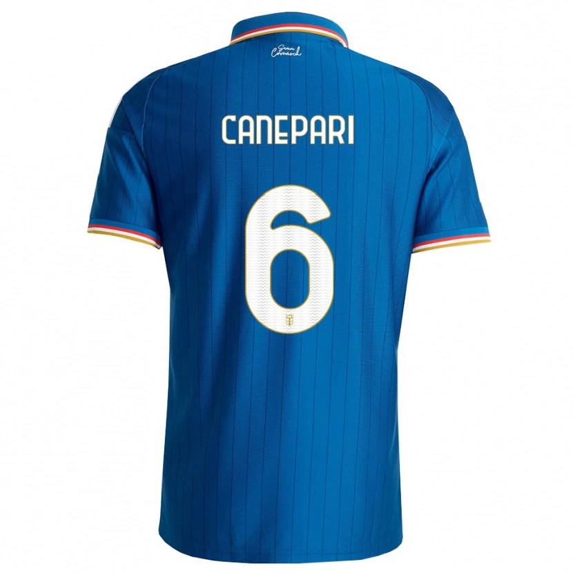Danxen Heren Lorenzo Canepari #6 Blauw Wit Rood Thuisshirt Thuistenue 2026/27 T-Shirt