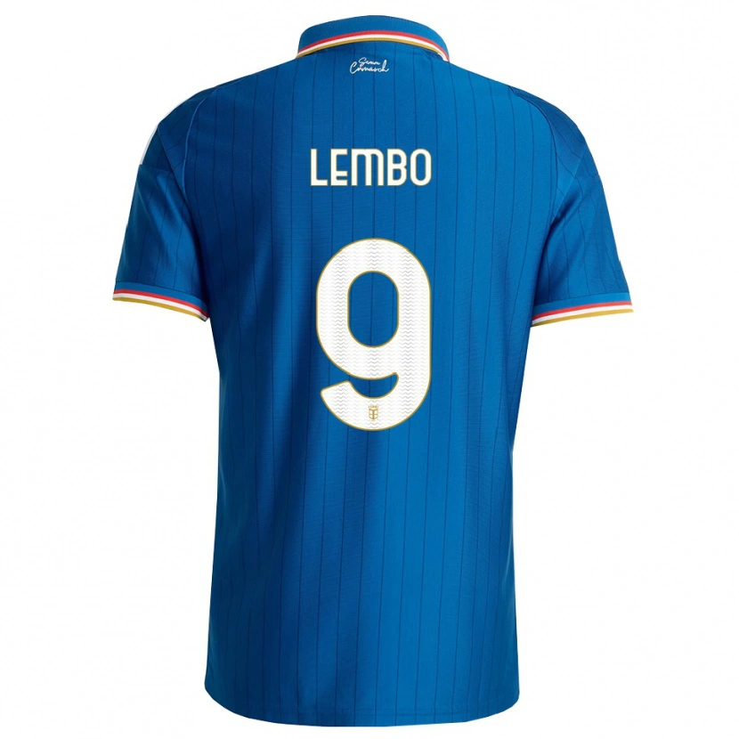 Danxen Heren Francesco Lembo #9 Blauw Wit Rood Thuisshirt Thuistenue 2026/27 T-Shirt