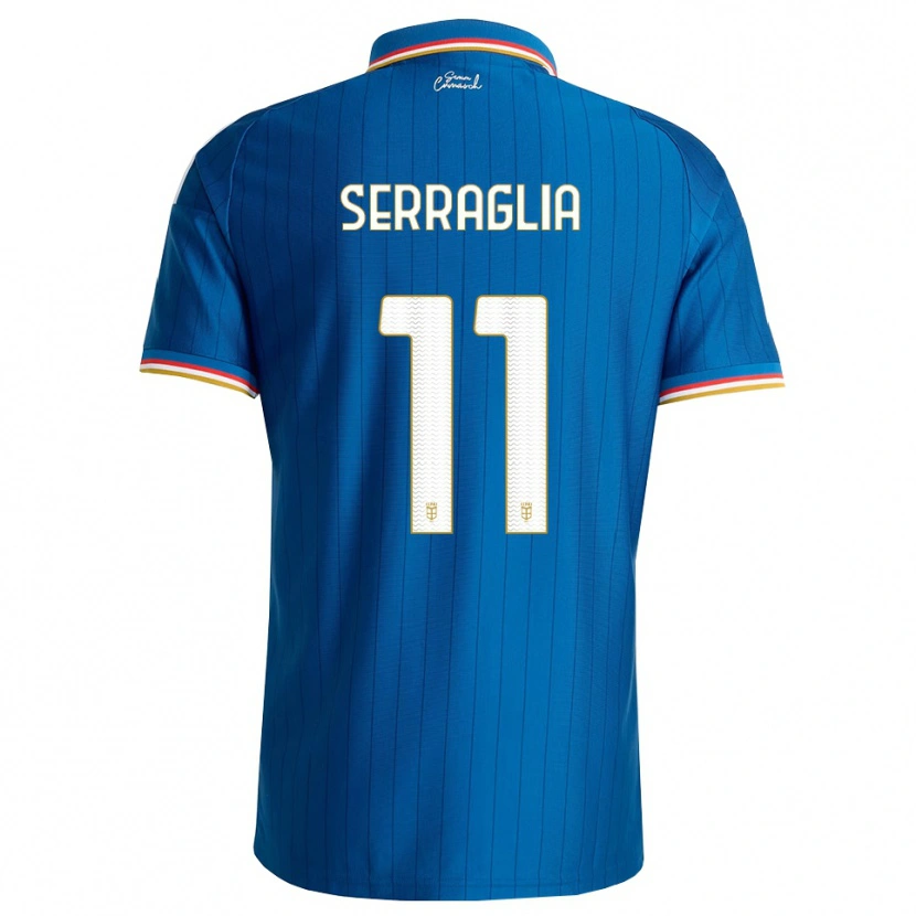 Danxen Heren Lucas Serraglia #11 Blauw Wit Rood Thuisshirt Thuistenue 2026/27 T-Shirt