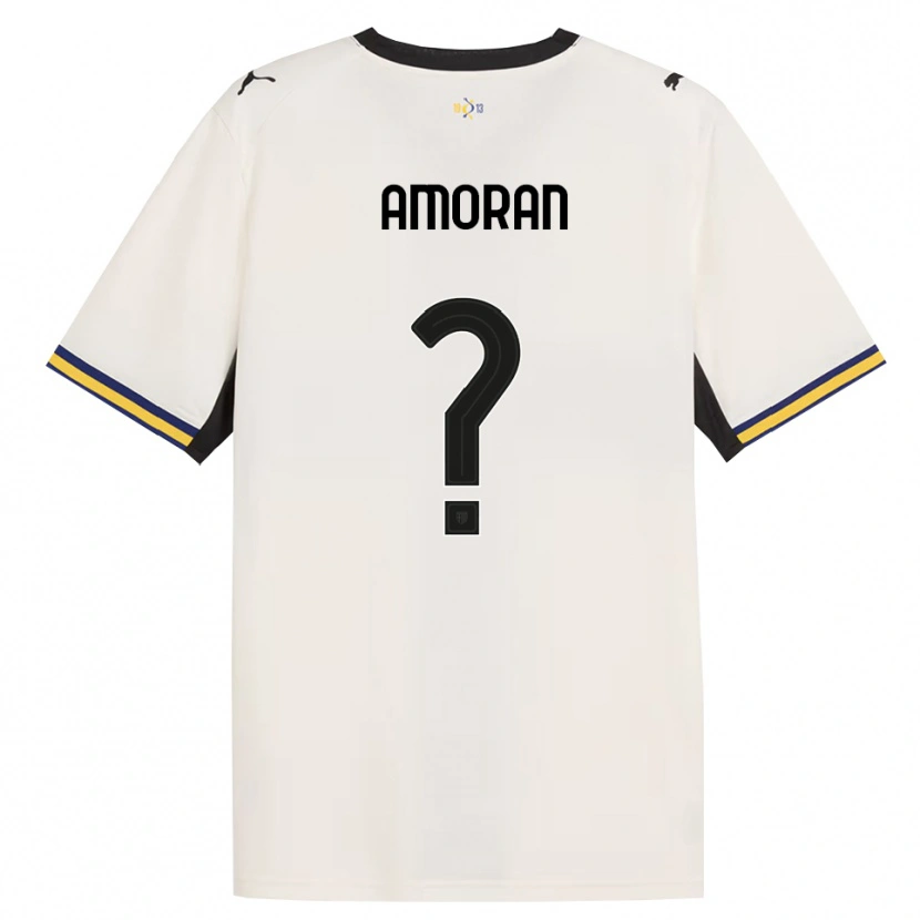 Danxen Heren Peter Amoran #0 Off-White Zwart Geel Thuisshirt Thuistenue 2026/27 T-Shirt