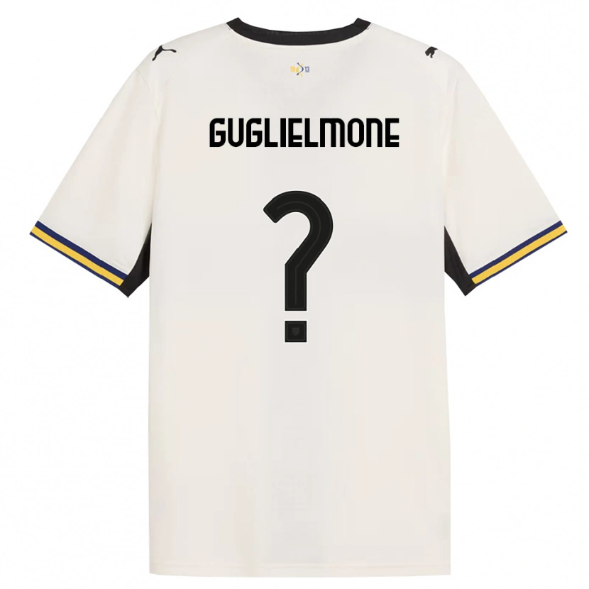 Danxen Heren Giovanni Guglielmone #0 Off-White Zwart Geel Thuisshirt Thuistenue 2026/27 T-Shirt