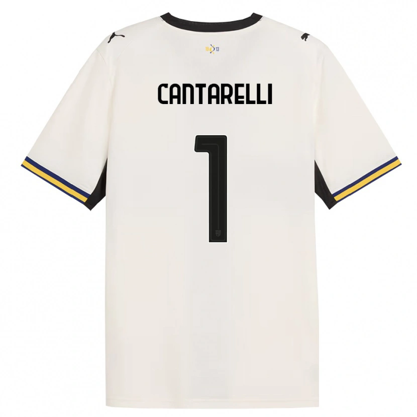 Danxen Heren Elia Cantarelli #1 Off-White Zwart Geel Thuisshirt Thuistenue 2026/27 T-Shirt