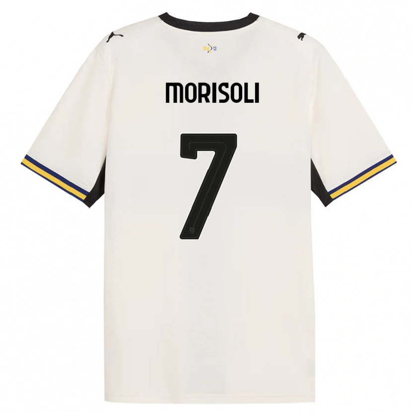 Danxen Heren Gabriel Morisoli #7 Off-White Zwart Geel Thuisshirt Thuistenue 2026/27 T-Shirt