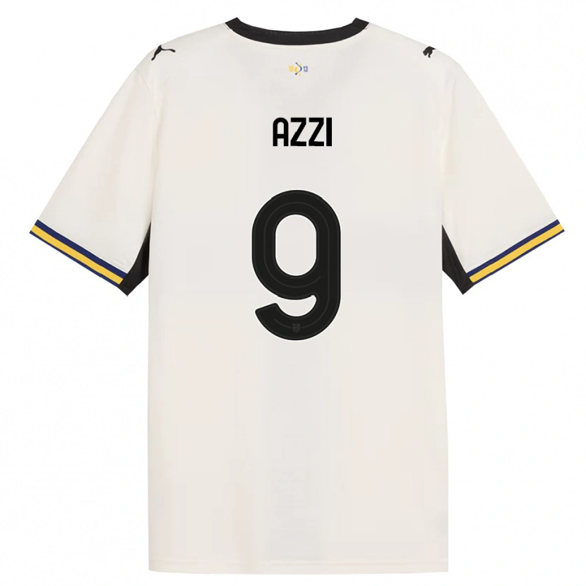 Danxen Heren Federico Azzi #9 Off-White Zwart Geel Thuisshirt Thuistenue 2026/27 T-Shirt