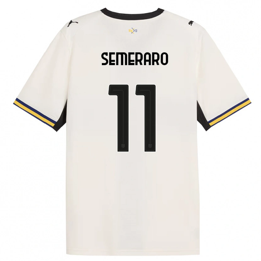 Danxen Heren Riccardo Semeraro #11 Off-White Zwart Geel Thuisshirt Thuistenue 2026/27 T-Shirt